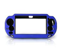 OSTENT Colorful Aluminum Metal Skin Protective Cover Case Compatible for Sony PS Vita PSV Console Color Blue