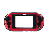 OSTENT Colorful Aluminum Metal Skin Protective Cover Case Compatible for Sony PS Vita PSV PCH-2000 - Color Red
