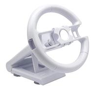 OSTENT Multi-angle Racing Game Steering Wheel Stand Compatible for Nintendo Wii Console Controller Color White