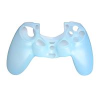 OSTENT Protective Silicone Gel Soft Case Cover Pouch Sleeve Compatible for Sony PS4 Controller - Color Light Blue