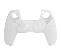 OSTENT Spot Pattern Soft Silicone Skin Case Cover for Sony PS5 DualSense Wireless Controller Color White