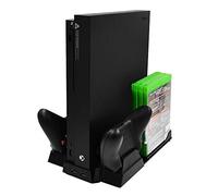 OSTENT Vertical Cooling Cooler Stand Charger Disc Storage for Xbox One X Console Controller