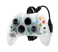 OSTENT Wired Controller Gamepad Joystick S Type 2 A for Microsoft Old Generation Xbox Console Video Games (Transparent)