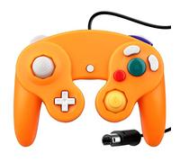 OSTENT Wired Shock Game Controller Compatible for Nintendo GameCube NGC Video Game Color Orange