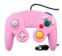 OSTENT Wired Shock Game Controller Compatible for Nintendo GameCube NGC Video Game Color Pink