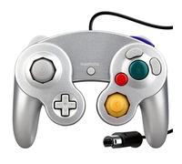 OSTENT Wired Shock Game Controller Compatible for Nintendo GameCube NGC Video Game Color Silver