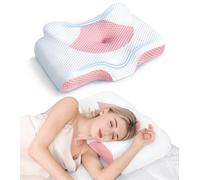 Osteo Cervical Pillow for Neck Pain Relief, Hollow Design Odorless Memory Foam Pillows with Cooling Case, Adjustable Orthopedic Bed Pillow for Sleeping, Support for Side Back Sleepers