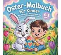 Oster-Malbuch für Kinder: Mit stärkenden Affirmationen für Mut, Freude und Selbstvertrauen für Kinder zwischen 5 und 8 Jahre I Ostergeschenke Kinder