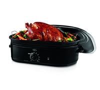 Oster Roaster Oven with Self-Basting Lid, 18 Quart, Black (CKSTRS18-BSB-W)