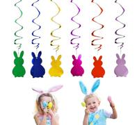 Osterfoliendekorationen - Bunny Bulldling Wirbel | Buntes Osterbaumschmuck | Funny Themed Party Dekorationen | Sammeln Von Vorräten für Zuhause Schule Studio