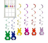 Osterfoliendekorationen - Bunny Bulldling Wirbel | Buntes Osterbaumschmuck | Funny Themed Party Dekorationen | Sammeln Von Vorräten für Zuhause Schule Studio