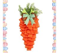 Ostertürkranz, Karotten -Osterkränze, Künstliche Orange Östlichen Karottendekorentürhänger - Saisonals, Decorative Zeichen Und Ornamente Für Muttertag, Thanksgiving, Weihnachten