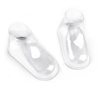 Ostlttyn 50Pcs Clear Plastic Baby Feet Display Inserts, Baby Booties Crochet Shoes Socks Showcase, Toddler Shoes Supports Shoe Forms Stand Holder for Store and Home Use, 25Pair, 8CM