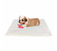 Ostlttyn Dog Bed Medium Dogs - 76 x 54 cm Dog Cushion Fluffy Dog Mat Washable Dog Mattress for Leine Dogs Non-Slip Underside, Beige