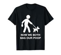 Ostomate Dog Owner Funny Ostomy Now We Both Bag Our Poop T-Shirt