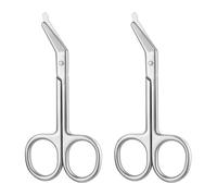 Ostomy Bag Scissor-Stoma Pouch Shear with Blunt Round Tip for Colostomy Ileostomy Care, Stainless Steel, 4.4Inch L, 2Pcs