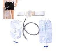 ostomy Bag, Urostomy Bag with Day and Night Side Waist Pockets for Colostomy