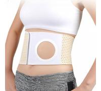 Ostomy Belt for Women Men, Cotton Colostomy Belt, Umbilical Hernia Belt for Men, Abdominal Binder for Hernia, Preventing Hernias, Suitable for All Seasons(M)