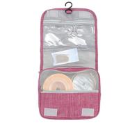 Ostomy Colostomy Travel Bag Hanging Ostomy Supplies Bags for Ostomy Colostomy Foley Catheter, Medical Supplies Ileostomy Ostomy Pouch Accessories Hanging Toiletry Organizer (Rose Red)