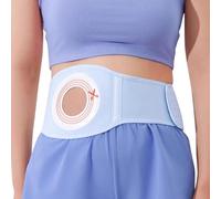 Ostomy Support Belt, Ostomy Belts for Men Women, Abdominal Binder for Post Operative Care After Surgery, Cut-to-Fit Hole (2.4-3.5in)(Large)