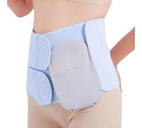 Ostomy Support Belt, Ostomy Belts for Men Women, Post-Operative Care Colostomy Ileostomy, Adjastable Hole (2.4-3.5in), Reinforce Stoma Bags(Medium)