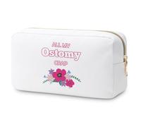 Ostomy Warrior Gift Surgery Recovery Gift Makeup Bag Inspirational Gifts for Cancer Survivor Ostomy Bag Gifts Encouragement Gifts for Women Patients Friends Family Sobriety Motivational Cosmetic Pouch
