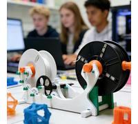 Ostreemaner 3D Consumable Winding Machine, Electric 3D Filament Respooler, Forward/Reverse Switching, Threaded Shaft Design, Rotation Speed 60-159 Rpm, 1kg Capacity, 3D Winding Machine