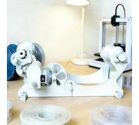 Ostreemaner 3D Printer Filament Winder, Industrial Filament Respooler, Threaded Shaft Design, Forward/Reverse Rotation Switch, Rotation Speed 60-159 Rpm, Even Winding, 1kg Capacity