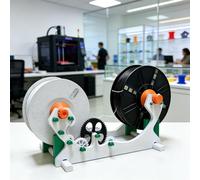 Ostreemaner 3D Printer Filament Winder, Industrial Filament Respooler, Threaded Shaft Design, Forward/Reverse Switching, Rotation Speed 60-159 Rpm, 1kg Capacity, Even Winding