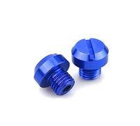 OSTREY Bolt screw M10*1.25 Motorcycle Mirror Hole Plug Screws Bolts Cover Caps For Y&AMAHA MT09 MT07 MT125 MT 09 MT 07 MT 125 MT10 FZ07 FZ09 MT 10 MT03 FZ1 FZ8 (Color : Blue)