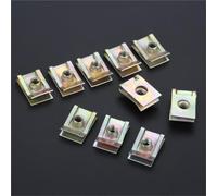 OSTREY Car trim clips 10Pcs Auto Clips M5 M6 M8 For Car Motor Tread Panel Spire Nut Fairing Clip Mounting Clamp(M6)
