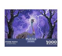 Ostrich 1000 Pieces Premium Jigsaw for Adults Gifts Cool Collage Effect, Home Decoration, Educational, Challenging Puzzle Games 38x26cm/1000pcs