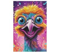 Ostrich 1000 Pieces Wooden Jigsaw Puzzle for Adults Puzzles Brain Exercise Challenge High Difficulty Game for Kids (78×53cm)