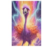 Ostrich Adults Kids Puzzle Jigsaw 1000 Pieces Educational Toy Game Family Decoration (78×53cm)