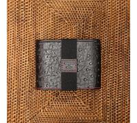 Ostrich-B 120 Film Case - for 4 Rolls of 120 Films - Compact Ostrich Leather Box to Sort and Safeguard Film Rolls (Black)