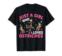Ostrich Bird Lover Just A Girl Who Loves Ostriches T-Shirt