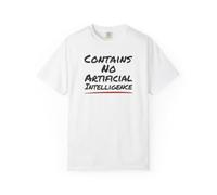 Ostrich Designs Contains No Artificial Intelligence Tee