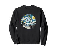 Ostrich Farm Farming Farmer - Van Gogh Starry Night Style Sweatshirt
