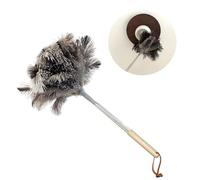 Ostrich feather dust collector, household dust removal tool, South African ostrich feather dust removal tool. (Scalable/51.18inch) (47cm*130cm)