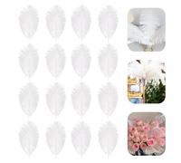Ostrich Feathers, 16PCS Ostrich Feathers Plume 20-25cm, White Feathers for Crafts Natural Ostrich Feathers Large White Feathers for Home Wedding Table Decoration (White)