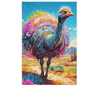 Ostrich Jigsaw Puzzles for Adults 1000 Piece Wooden Puzzle for Kids Challenging Game (78×53cm)