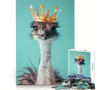 Ostrich King 1000 Piece Jigsaws for Adults Puzzle Enhance Recall Together Fun Exact Edge Seasonal Gift (38x26cm)
