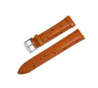 Ostrich Pattern Leather Watchband - 18mm-22mm Quick Release Replacement Wristband,Light Brown,18mm