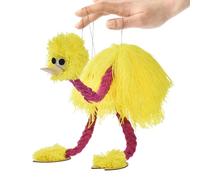 Ostrich Puppet On Strings, Handmade Ostrich Marionette Puppets String Doll, Interactive Ostrich String Puppet, Plush Marionette Toy Pull String Puppet, Marionette Toy