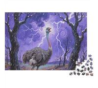 Ostrich Puzzles 1000 Pieces Challenge Toys for Adults The Lost Land Impossible Jigsaw Educational Games Home Decoration 1000pcs (75x50cm)