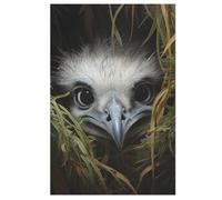 Ostrich Puzzles 1000 Pieces Wooden Jigsaw Puzzle for Adults Brain Exercise Challenge Game Gift for Kids Children Jigsaws (78×53cm)