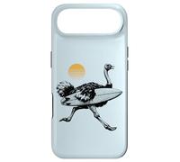 Ostrich running with Surfboard, Retro Sun, Summer Surfing Case for iPhone Air