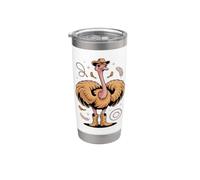Ostrich with Boots Big Bird Western Fun Stainless Steel Insulated Tumbler