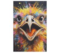 Ostrich Wooden Jigsaw Puzzles, 1000 Piece Puzzle Board Game, Best Gift for Adults And Kids, Family Game, (78×53cm)