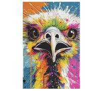 Ostrich Wooden Jigsaw Puzzles 1000 Piece Puzzle For Adults. Challenging To Complete But Fun And Humorous Jigsaws 78×53cm
